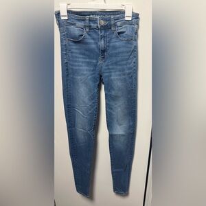 AE skinny light wash